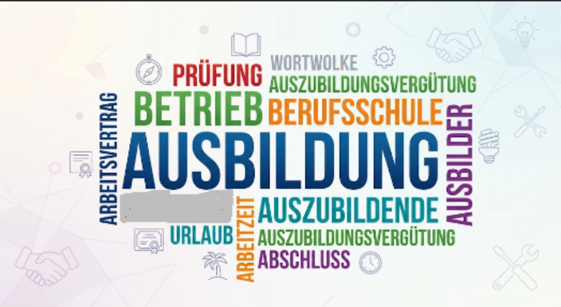 Wortwolke Ausbildung: Diskutieren Sie mit einem Partner